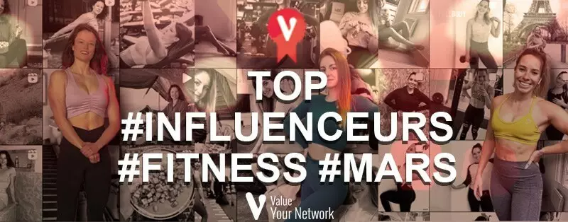 Top influenceurs fitness instagram mars