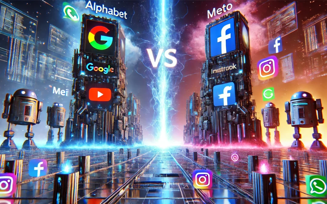 Alphabet contra Meta: la batalla de los titanes digitales descifrada